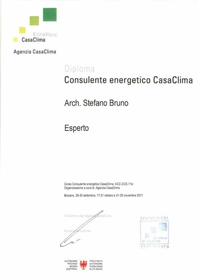 Architetti Torino: CasaClima Stefano Bruno consulente esperto