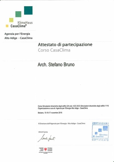 Architetto Torino: Stefano Bruno Casa Clima risparmio energetico 
