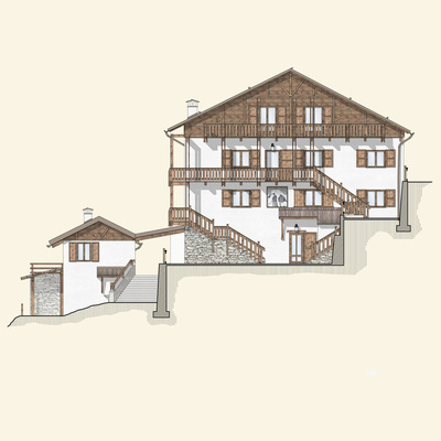 Bessen Haut: rilievo architettura di montagna