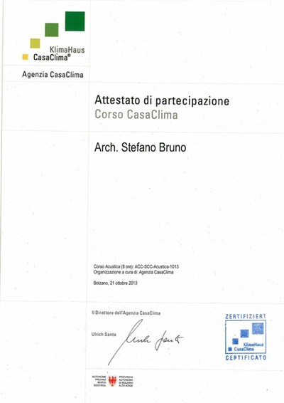 Architetto Torino: Stefano Bruno Consulente Casa Clima. Architettura sostenibile