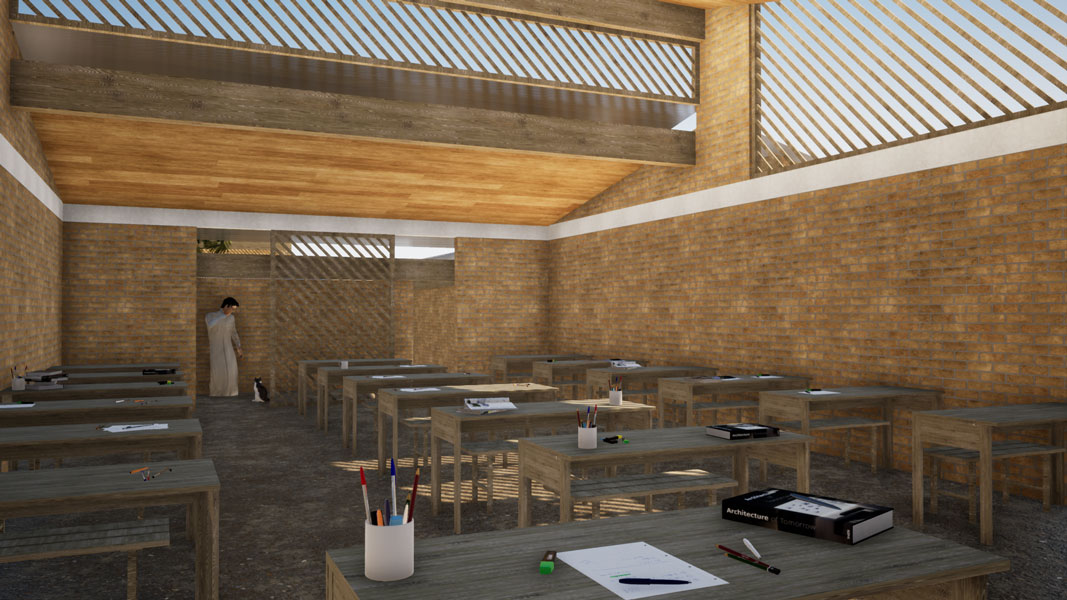 Proposta aule scolastiche Ahora Architettura Camerun