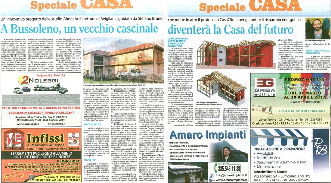 Casa Clima R Bussoleno Val di Susa fienile progettazione sostenibile studio ahoraarchitettura arch. Stefano Bruno 