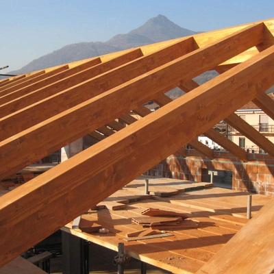 CasaClima: struttura tetto in legno 