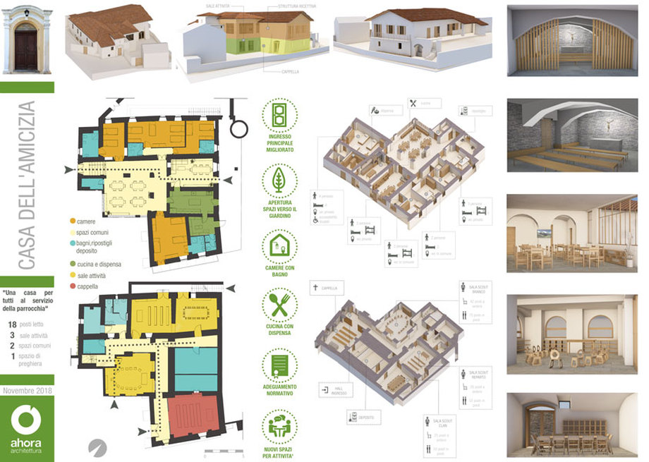 Casa dell'amicizia Almese ahora architettura progetto sostenibile